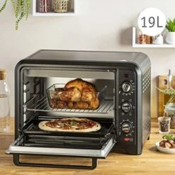 Moulinex OX444810 Optimo Forno Elettrico Ventilato 19 Litri, Potenza 1380 W, Max 240°C, Forno Per Pizza, Carne, Pesce, Dolci, Con 6 Modalità Di Cottura, Timer, 2 Accessori 9 Moulinex OX444810 Optimo Forno Elettrico Ventilato 19 Litri, Potenza 1380 W, Max 240°C, Forno Per Pizza, Carne, Pesce, Dolci, Con 6 Modalità Di Cottura, Timer, 2 Accessori -Elettrodomestici Negozio 100643915 4