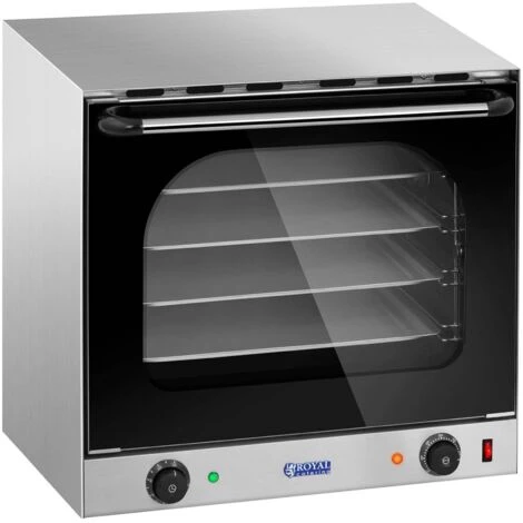 Forno A Convezione Professionale Con Timer E 4 Teglie 2.400 W 230 V Acciaio Inox 4 Forno A Convezione Professionale Con Timer E 4 Teglie 2.400 W 230 V Acciaio Inox - immagine 2