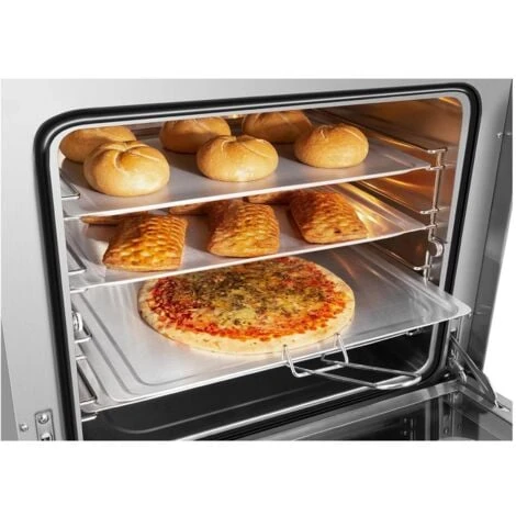 Forno A Convezione Professionale Con Timer E 4 Teglie 2.400 W 230 V Acciaio Inox 7 Forno A Convezione Professionale Con Timer E 4 Teglie 2.400 W 230 V Acciaio Inox - immagine 5