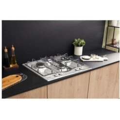 Hotpoint Ariston PCN 642 T/IX/HAR Piano Cottura A Gas 4 Zone 60 Cm Acciaio Inox -Elettrodomestici Negozio 16505115 3