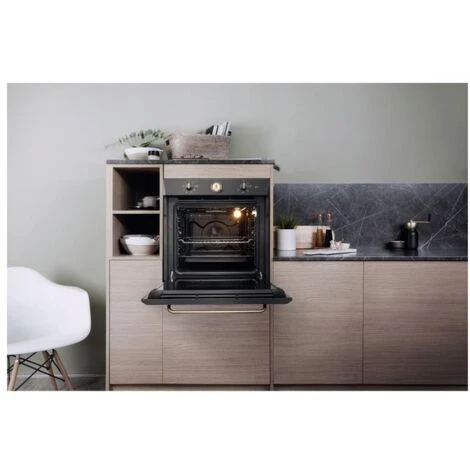 Hotpoint FIT 804 H AN HA Forno Elettrico Da Incasso Capacita' 73 Litri Classe Energetica A 6 Programmi Diamond Clean 60 Cm Antracite 7 Hotpoint FIT 804 H AN HA Forno Elettrico Da Incasso Capacita' 73 Litri Classe Energetica A 6 Programmi Diamond Clean 60 Cm Antracite - immagine 5