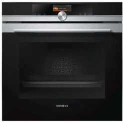 Siemens HB676G0S1 Forno Elettrico Multifunzione Da Incasso Pirolitico Capacita' 71 Litri Classe Energetica A+ 13 Programmi 3650 W Display TFT Touch 3,7 60 Cm Nero/Acciaio Inox