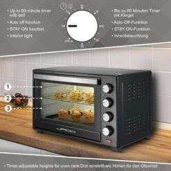 Nova Forno Elettrico 48 L Con 6 Modalità Di Cottura Con Girarrosto Teglia E Griglia 9 Nova Forno Elettrico 48 L Con 6 Modalità Di Cottura Con Girarrosto Teglia E Griglia -Elettrodomestici Negozio 21669784 3