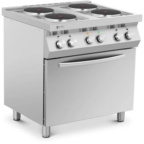 Cucina Elettrica Piano Cottura Elettrico + Forno A Convezione 13.400 W 4 Piastre 3 Cucina Elettrica Piano Cottura Elettrico + Forno A Convezione 13.400 W 4 Piastre