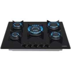 AREBOS Piano Cottura A Gas 5 Fiamme Vetroceramica Stufa Da Incasso Gas