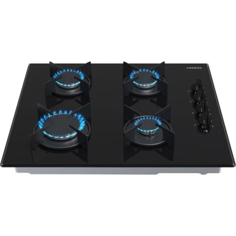 AREBOS Piano Cottura A Gas Due Fuochi Vetroceramica Include Griglie E Fiamma Pilota 3 AREBOS Piano Cottura A Gas Due Fuochi Vetroceramica Include Griglie E Fiamma Pilota