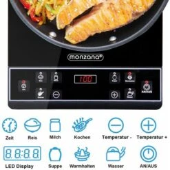 Piastre Ad Induzione 2000W Piano Cottura Induzione Funzione Mantenimento A Caldo Timer Con 6 Programmi -Elettrodomestici Negozio 27194610 3