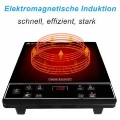 Piastre Ad Induzione 2000W Piano Cottura Induzione Funzione Mantenimento A Caldo Timer Con 6 Programmi -Elettrodomestici Negozio 27194610 4