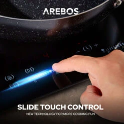 AREBOS Fornello In Vetroceramica Piastre Autosufficiente 3000 W 2 Fuochi -Elettrodomestici Negozio 30101981 5