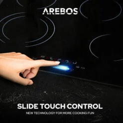 AREBOS Piano Cottura In Vetroceramica 4 Zone Di Cottura 59 Cm 7200W -Elettrodomestici Negozio 31842315 5