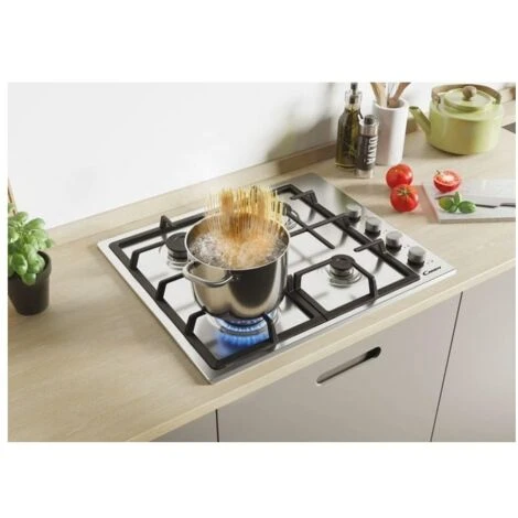 Candy CHG6LX Piano Cottura A Gas Su Metallo 4 Zone Manopola Inox Lateral Inox Griglie In Ghisa 60 Cm 4 Livelli Di Potenza Inox/Lamiera 7 Candy CHG6LX Piano Cottura A Gas Su Metallo 4 Zone Manopola Inox Lateral Inox Griglie In Ghisa 60 Cm 4 Livelli Di Potenza Inox/Lamiera - immagine 5