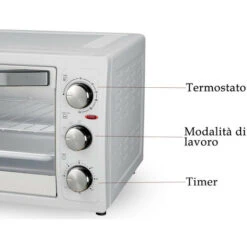 Forno Elettrico 1300W 20L Temperatura Regolabile 230 Inclusi Vassoio Griglia -Elettrodomestici Negozio 39508112 3