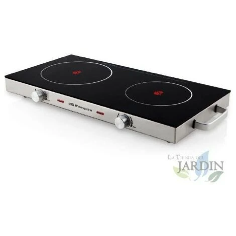 Orbegozo Doppio Piano Cottura In Vetroceramica. Superficie In Vetro Temperato. Diametro Superficie Di Cottura 205 Mm + 170 Mm. 3 Orbegozo Doppio Piano Cottura In Vetroceramica. Superficie In Vetro Temperato. Diametro Superficie Di Cottura 205 Mm + 170 Mm.