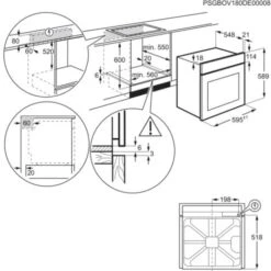 Electrolux KOIHH00K Forno Elettrico Tradizionale Da Incasso InfiSpace Capacita' 72 Litri Classe Energetica A 5 Funzioni 60 Cm Nero -Elettrodomestici Negozio 51262505 3