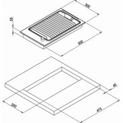 Piano Barbeque El Pb1327 500X300 -Elettrodomestici Negozio 55923468 3