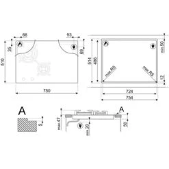 Smeg Piano Cottura Induzione / Gas Classica PM3743D 75 Cm Nero -Elettrodomestici Negozio 58223906 3