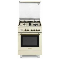 DeLonghi De Longhi PEMB 664 C ED Linea Country Cucina A Gas Libera Installazione Forno Elettrico 4 Fuochi Griglie In Ghisa Classe Energetica A Bruciatore Tripla Corona Coperchio In Cristallo Programmatore Anal -Elettrodomestici Negozio 59673215 2