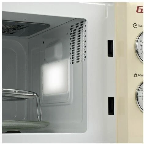 Girmi FM2105 Design Vintage Forno A Microonde Con Grill Capacità 20 Litri Potenza 700+800W 3 Modalità Di Cottura Crema 7 Girmi FM2105 Design Vintage Forno A Microonde Con Grill Capacità 20 Litri Potenza 700+800W 3 Modalità Di Cottura Crema - immagine 5