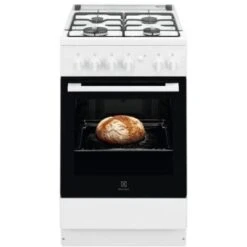 Electrolux LKK500000W Cucina A Gas Con Forno Elettrico 4 Fuochi Classe Energetica A 60x60 Cm Bianco
