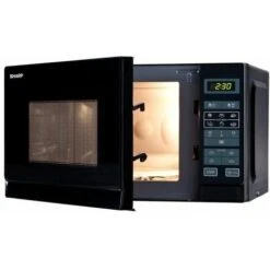 Sharp R-242 BKW Forno A Microonde Capacità 20 Litri Potenza 800W 8 Programmi Automatici 11 Livelli Di Potenza Nero -Elettrodomestici Negozio 59677256 3