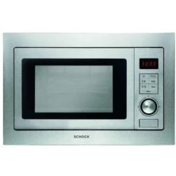 Schock By Glem Gas SMI253IX Forno A Microonde Capacità 25 Litri Potenza 900W Programmazione Elettronica Preimpostata 5 Funzioni Inox
