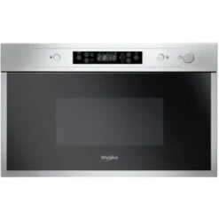 Whirlpool AMW 442/IX Forno A Microonde Da Incasso Combinato Capacita' 22 Litri Potenza 750 W Funzione DualCrisp Jet Start Jet DeFrost Display Digitale Acciaio Inox