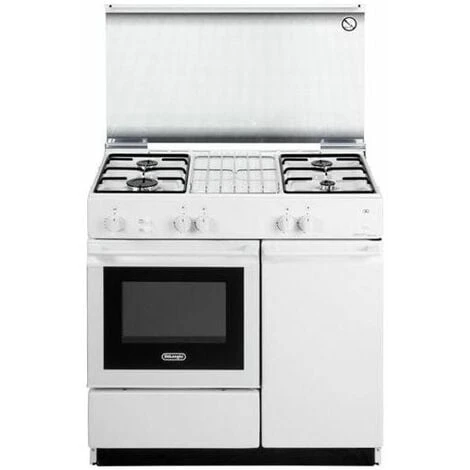 DeLonghi SGGW854NED Cucina A Gas Con Forno A Gas Linea Smart 4 Fuochi Classe Energetica A 86x50 Cm Bianco 3 DeLonghi SGGW854NED Cucina A Gas Con Forno A Gas Linea Smart 4 Fuochi Classe Energetica A 86x50 Cm Bianco