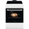 Electrolux LKR620002W Cucina Elettrica Con Piano In Vetroceramica 4 Zone Forno Elettrico Multifunzione Classe Energetica A 60x60 Cm Bianco -Elettrodomestici Negozio 59741688 1