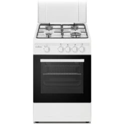 Schaub-Lorenz SS450GW Cucina A Gas 4 Fuochi 50x50cm Con Forno A Gas Bianco