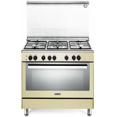 DeLonghi De Longhi PEMC 96 ED Linea Premium Cucina A Gas Libera Installazione Forno Elettrico 5 Fuochi Classe Energetica A Bruciatore Tripla Corona Vano Scaldavivande 9 Funzioni 90 Cm Crema 4 DeLonghi De Longhi PEMC 96 ED Linea Premium Cucina A Gas Libera Installazione Forno Elettrico 5 Fuochi Classe Energetica A Bruciatore Tripla Corona Vano Scaldavivande 9 Funzioni 90 Cm Crema - immagine 3