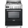DeLonghi De Longhi Cucina Elettrica PRO66MA 4 Fuochi A Gas Forno Elettrico Ventilato Dimensione 60 X 60 Cm Colore Antracite -Elettrodomestici Negozio 60620601 1