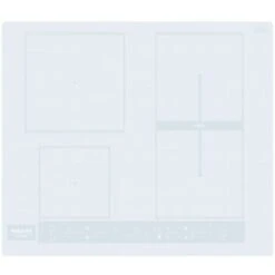Hotpoint HB 8460B NE/W Piano Cottura Ad Induzione 4 Zone 9 Livelli Di Potenza + Booster Combi Duo Blocco Comandi Adattatore Di Potenza 59cm Bianco