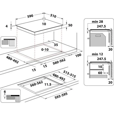 Hotpoint HB 8460B NE/W Piano Cottura Ad Induzione 4 Zone 9 Livelli Di Potenza + Booster Combi Duo Blocco Comandi Adattatore Di Potenza 59cm Bianco 5 Hotpoint HB 8460B NE/W Piano Cottura Ad Induzione 4 Zone 9 Livelli Di Potenza + Booster Combi Duo Blocco Comandi Adattatore Di Potenza 59cm Bianco - immagine 3