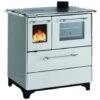 Palazzetti Cucina Royal A Legna New Betty 3.5 Vetro Bianco -Elettrodomestici Negozio 60803978 1