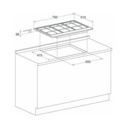 Hotpoint PCN 750 T (AN) R /HA Piano Cottura Gas 5 Fornelli 75 Cm Antracite -Elettrodomestici Negozio 64504910 4