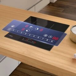 CIARRA - Piano Cottura A Induzione Incasso 3 Zone Con Boost - 6200 W Totali - Controllo Touch - Funzione Di Sicurezza - Colore Nero 9 CIARRA - Piano Cottura A Induzione Incasso 3 Zone Con Boost - 6200 W Totali - Controllo Touch - Funzione Di Sicurezza - Colore Nero -Elettrodomestici Negozio 64996440 3