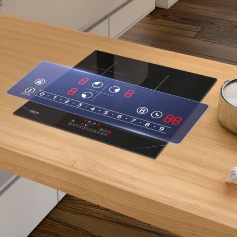 CIARRA - Piano Cottura A Induzione Incasso 3 Zone Con Boost - 6200 W Totali - Controllo Touch - Funzione Di Sicurezza - Colore Nero 5 CIARRA - Piano Cottura A Induzione Incasso 3 Zone Con Boost - 6200 W Totali - Controllo Touch - Funzione Di Sicurezza - Colore Nero - immagine 3