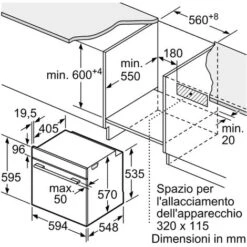 Forno Con Vapore Da Incasso 60 Cm Bosch HRA574BS0 11 Forno Con Vapore Da Incasso 60 Cm Bosch HRA574BS0 -Elettrodomestici Negozio 70147161 5