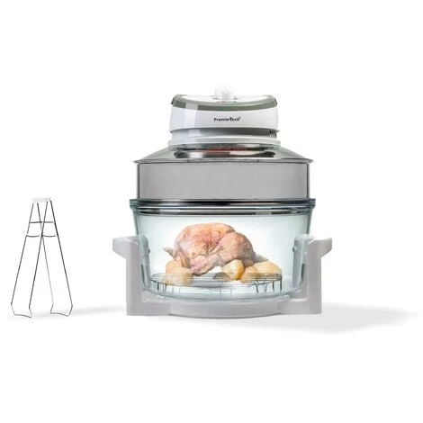 PremierTech PT-FA12 Forno Alogeno Ad Aria Ventilato 17 Litri 1400 Watt Cuoce Senza Olio 4 PremierTech PT-FA12 Forno Alogeno Ad Aria Ventilato 17 Litri 1400 Watt Cuoce Senza Olio - immagine 2