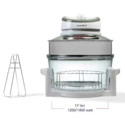PremierTech PT-FA12 Forno Alogeno Ad Aria Ventilato 17 Litri 1400 Watt Cuoce Senza Olio 10 PremierTech PT-FA12 Forno Alogeno Ad Aria Ventilato 17 Litri 1400 Watt Cuoce Senza Olio -Elettrodomestici Negozio 70294352 4