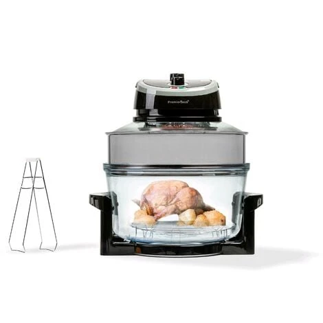 PremierTech PT-FA12B Forno Alogeno Ad Aria Ventilato 17 Litri 1400 Watt Cuoce Senza Olio (nero) 4 PremierTech PT-FA12B Forno Alogeno Ad Aria Ventilato 17 Litri 1400 Watt Cuoce Senza Olio (nero) - immagine 2