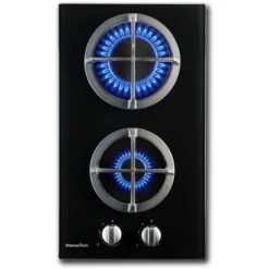 PremierTech PC2G30V Piano Cottura A Gas 2 Fuochi 30cm Vetro -Elettrodomestici Negozio 70294366 2