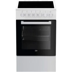 Cucina In Ceramica 60l 4 Fuochi Bianca - Fss57100gw - Beko