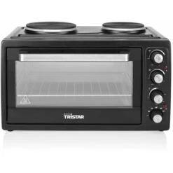 Tristar OV-1443 Forno A Convezione Con 2 Piastre Cottura, 3100 W, 38 Litri, Alluminio, Nero