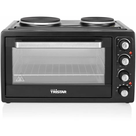 Tristar OV-1443 Forno A Convezione Con 2 Piastre Cottura, 3100 W, 38 Litri, Alluminio, Nero 4 Tristar OV-1443 Forno A Convezione Con 2 Piastre Cottura, 3100 W, 38 Litri, Alluminio, Nero - immagine 2
