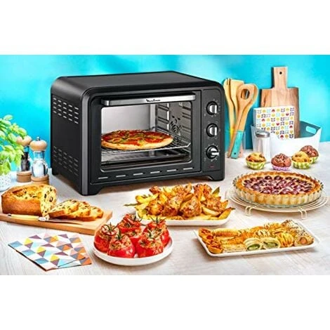 Moulinex Optimo Forno Elettrico 39 L Nero Calore Girevole 6 Modalità Di Cottura Pizza Pane Torte Pasticcerie 2000 W Termostato 240° Funzione Scongelamento OX487810 5 Moulinex Optimo Forno Elettrico 39 L Nero Calore Girevole 6 Modalità Di Cottura Pizza Pane Torte Pasticcerie 2000 W Termostato 240° Funzione Scongelamento OX487810 - immagine 3