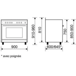 Piano Cottura Misto 104l 5 Fuochi In Acciaio Inox - Ge960cbix2 - Glem 7 Piano Cottura Misto 104l 5 Fuochi In Acciaio Inox - Ge960cbix2 - Glem -Elettrodomestici Negozio 71584657 3