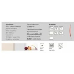 Schaub-Lorenz SSFE6X7 Forno Multifunzione Elettrico Da Incasso Capacità 56 Litri Classe Energetica A 7 Programmi 59,5 Cm Inox -Elettrodomestici Negozio 72639305 2