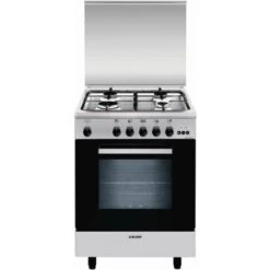 Glem A664VI Libera Installazione Piano Cottura A Gas, Acciaio Inossidabile