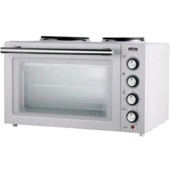 Silva Homeline KK 2900 Piccolo Forno Incl. Piastre Di Cottura, Funzione Grill, Funzione Aria Calda, Con Spiedo 30 L